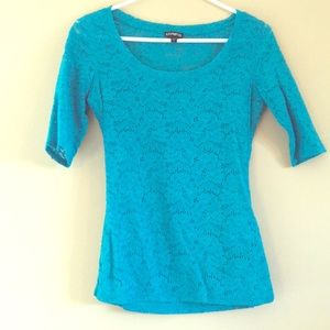Lace short sleeve shirt